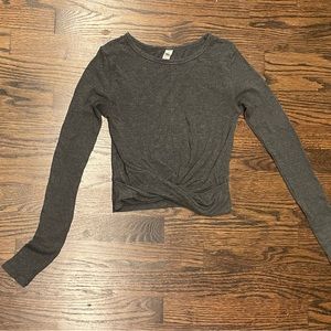 Alo yoga cross front long-sleeved crop